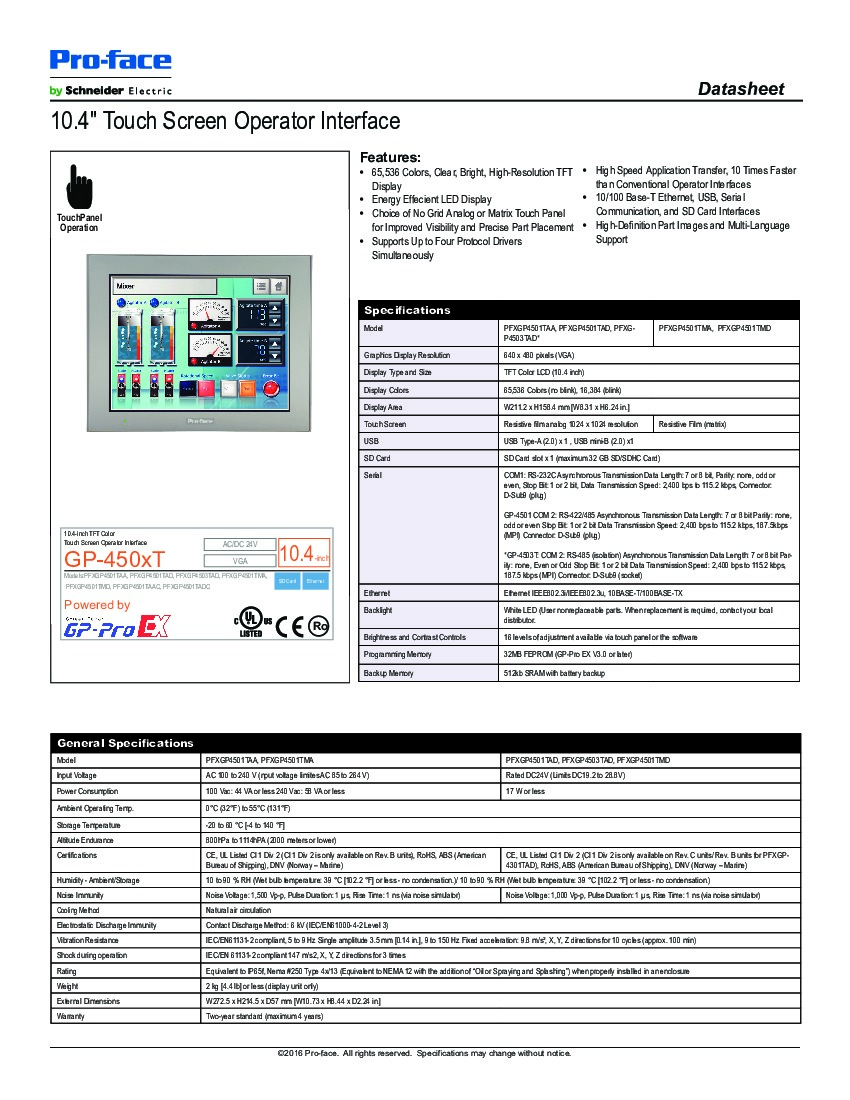 First Page Image of PFXGP4501TAD Datasheet.pdf